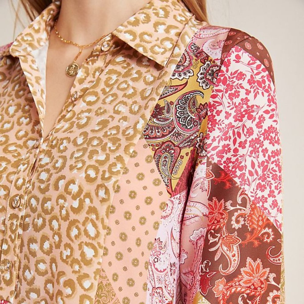 Anthropologie Benedetta Silk Tunic dress - Picture 6 of 11